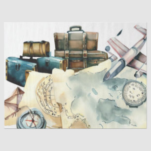 "Traveller's Delight: Adventure Awaits" Tissue Paper