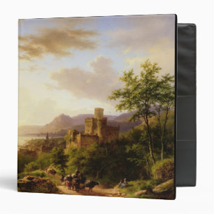 Travellers on a Path in an extensive Rhineland Lan Binder