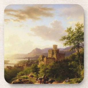 Travellers on a Path in an extensive Rhineland Lan Coaster