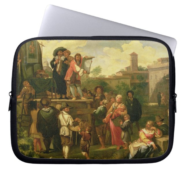 Travelling Actors Laptop Sleeve (Front)