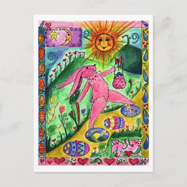 Travelling Bunny - Postcard (Front)