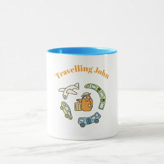 Travelling cute monster mug