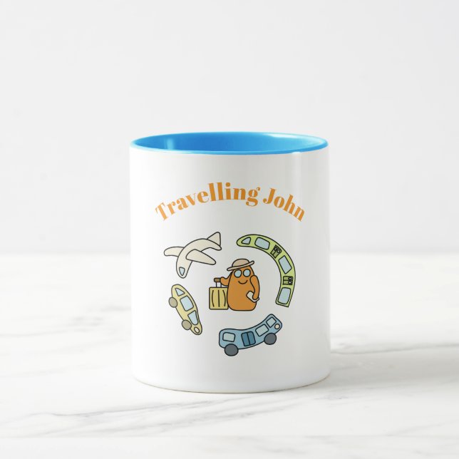 Travelling cute monster mug (Center)