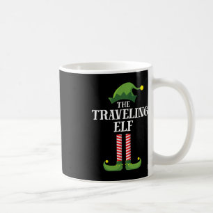 Travelling Elf Matching Family Group Christmas Par Coffee Mug