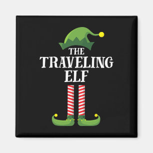 Travelling Elf Matching Family Group Christmas Par Magnet