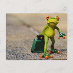 Travelling Frog Postcard