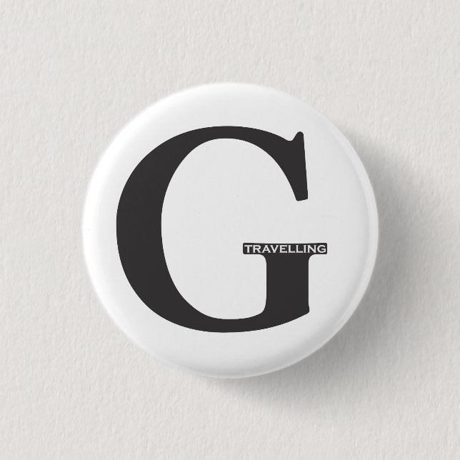 Travelling G-2.ai 1 Inch Round Button (Front)
