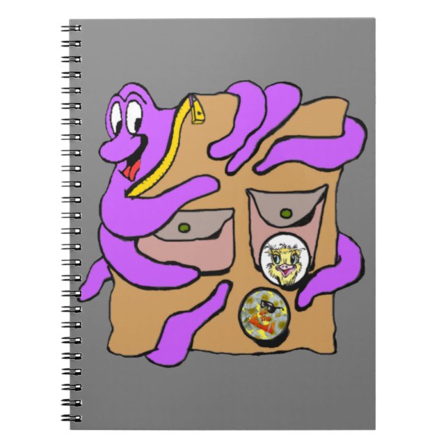 Travelling Octopus Embracing Backpack Cust.Noteboo Notebook (Front)