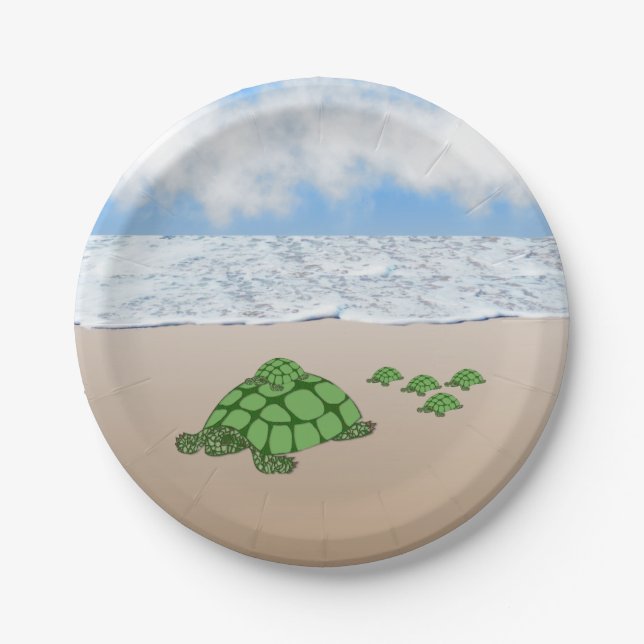 Travelling Terrapin Family Paper Plate (Front)