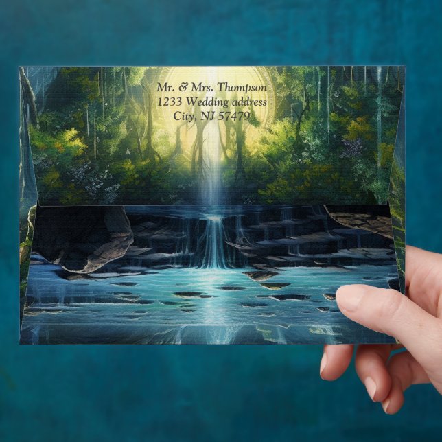 Travelling Waterfall Destination of Our World Envelope (Hand)