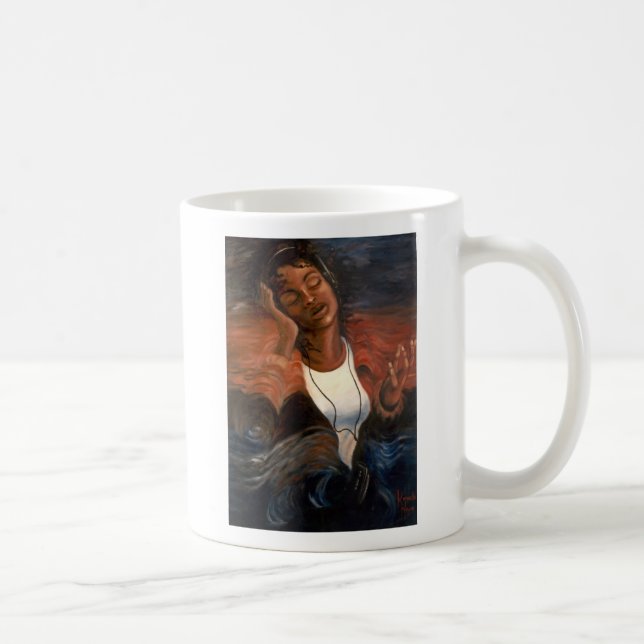 'Travelling Without Moving' ceramic mug (Right)