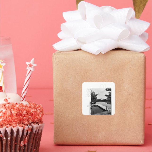 travelog_1 square sticker (Party)