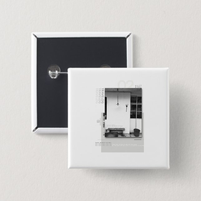 travelog_2 2 inch square button (Front & Back)