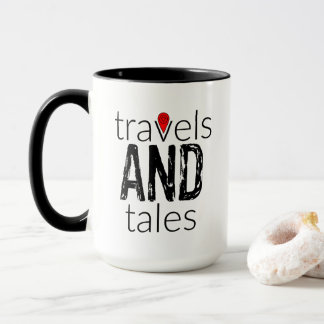 Travels and Tales Logo Mug featuring Channel Hosts