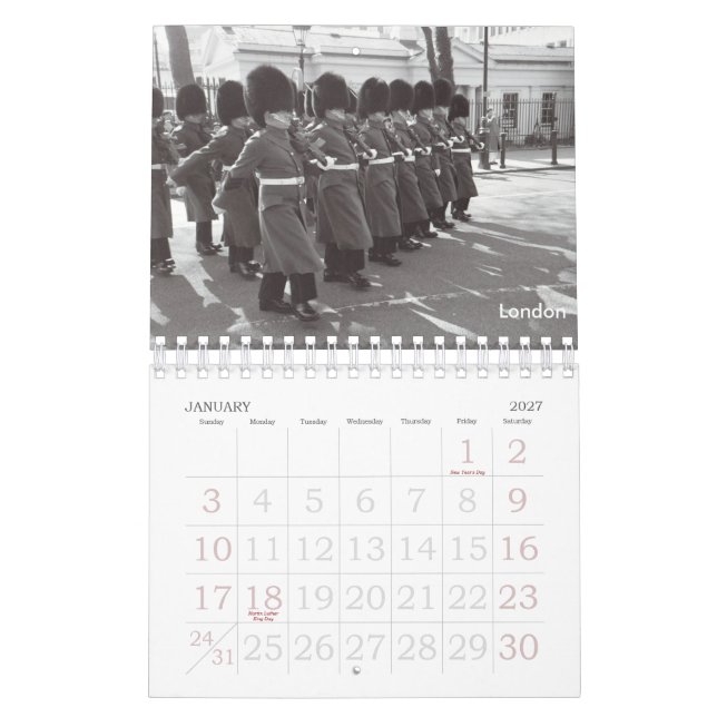 Travels Through the Years Calendar (Jan 2027)
