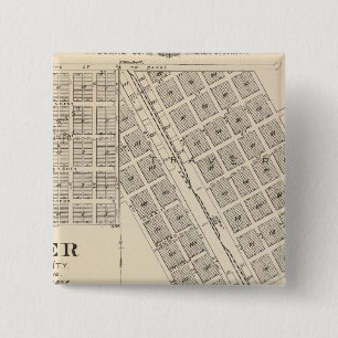 Traver, Tulare County 2 Inch Square Button