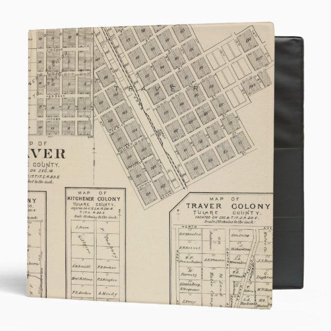 Traver, Tulare County Binder (Front/Inside)