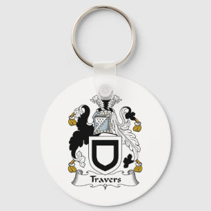 Travers Family Crest Keychain