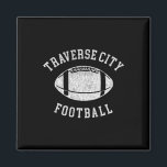Traverse City Football Distressed Vintage 80's Thr Magnet<br><div class="desc">Traverse City Football Distressed Vintage 80's Throwback</div>