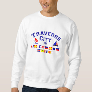 Traverse City MI Signal Flags Sweatshirt