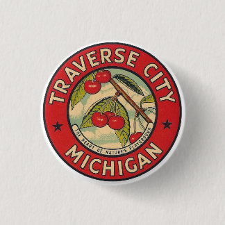 Traverse City, Michigan  1 Inch Round Button