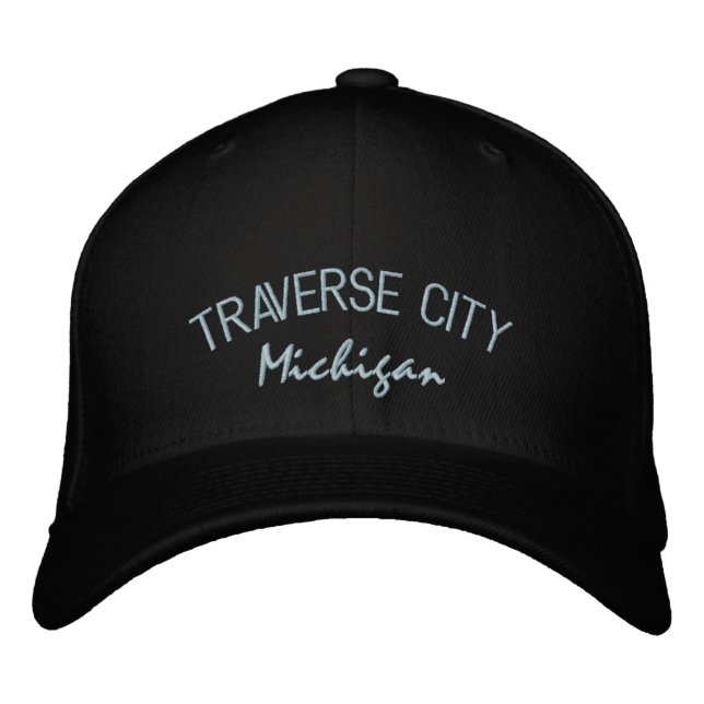 Traverse City Michigan Casquette brodé (Devant)