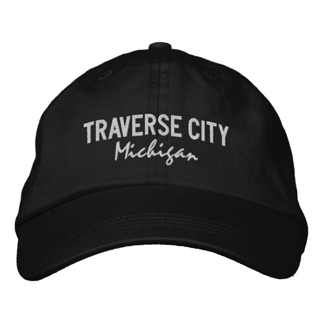 Traverse City Michigan Embroidered Hat (Front)