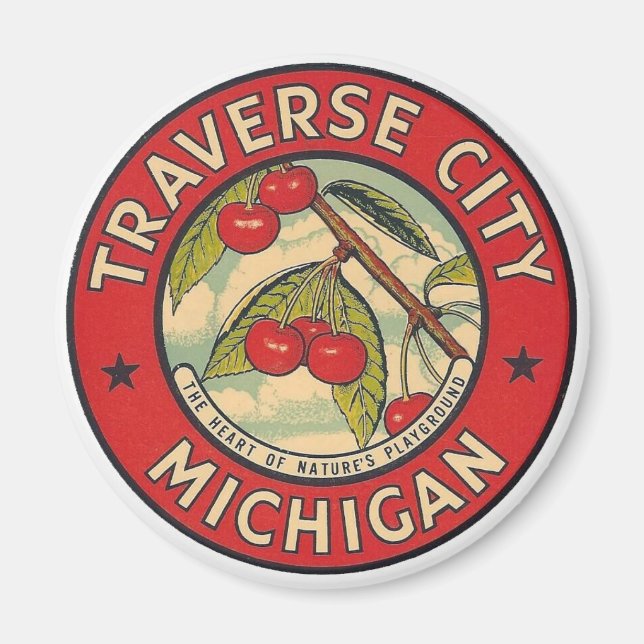 Traverse City, Michigan Magnet (Devant)