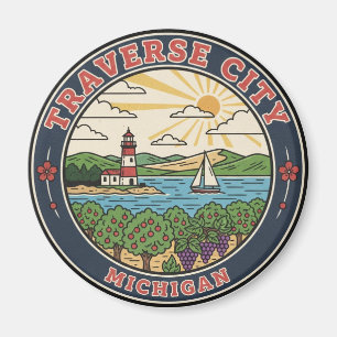 Traverse City Michigan Travel Magnet