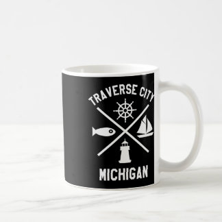 Traverse City Northern Michigan Tee Sailing Boatin Coffee Mug