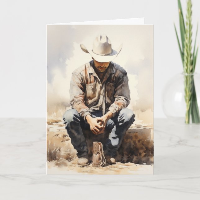 "Traverser la tempête" Carte Western Sympathy (Devant)