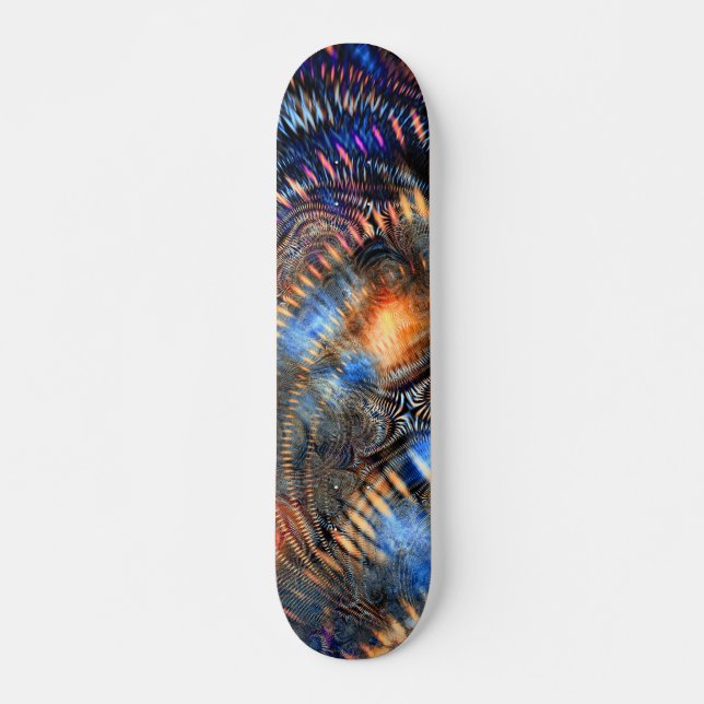 'Traversing i-Space' skateboard deck (Front)