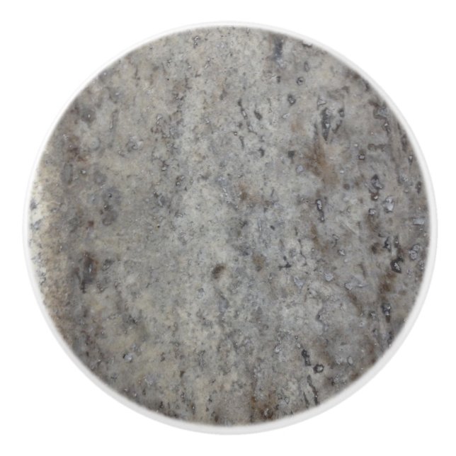Travertine Ceramic Knob (Front)