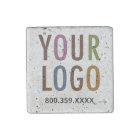 Travertine Magnet Custom Business Logo Promotional