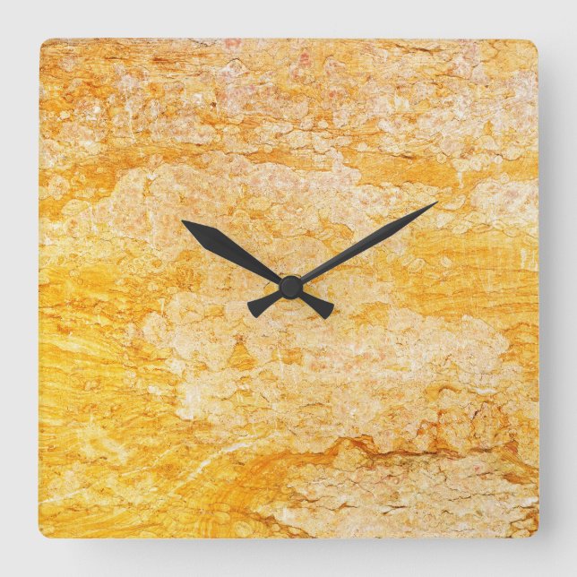 Travertine Stone Pattern Acrylic Wall Clock (Front)