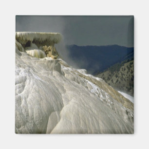 Travertine terraces, Yellowstone National Park, Ca Magnet
