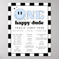 TRAVIS Happy Dude First Birthday Milestone