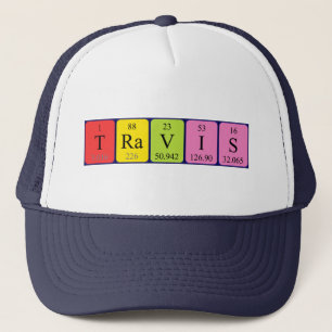 Travis periodic table name hat