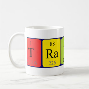 Travis periodic table name mug
