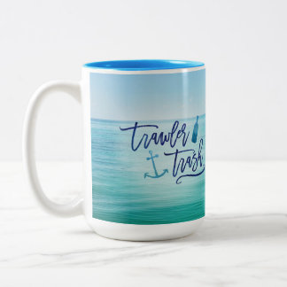 Trawler Trash - (This might be rum) Two-Tone Coffee Mug