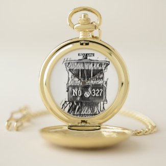 TRC Sketch Gold Pocket Watch