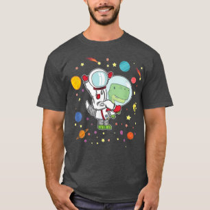 TRe Astronaut Kids Dinosaur Spaceman Funny Space  T-Shirt
