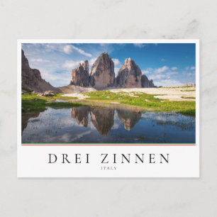 Tre Cime di Lavaredo/Drei Zinnen Dolomite mountain Postcard
