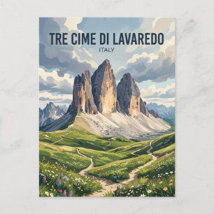 Tre Cime di Lavaredo Italy Postcard