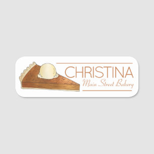 Treacle Tart Slice British Baking Bake Sale Bakery Name Tag