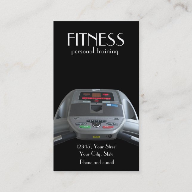 Treadmill Business Card (Front)