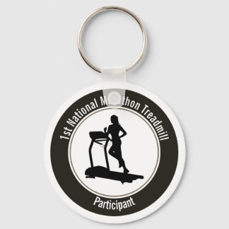 Treadmill Marathon Keychain