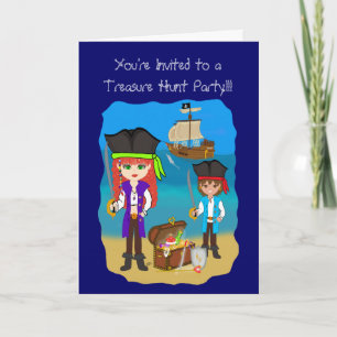 Treashunt Party Invitation
