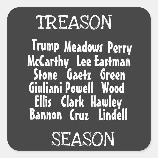 Treason Season Sticker (Front)