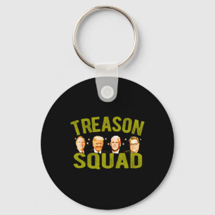Treason Squad Impeach Trump Pence Pompeo Rr Ukrain Keychain